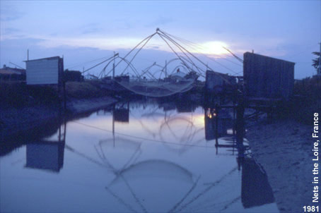 Fishing nets in the Loire