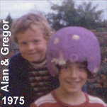 Alan with his uncle, Gregor Stewart