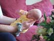 Rosie Goodall, flower-baby, 4-Sep-03